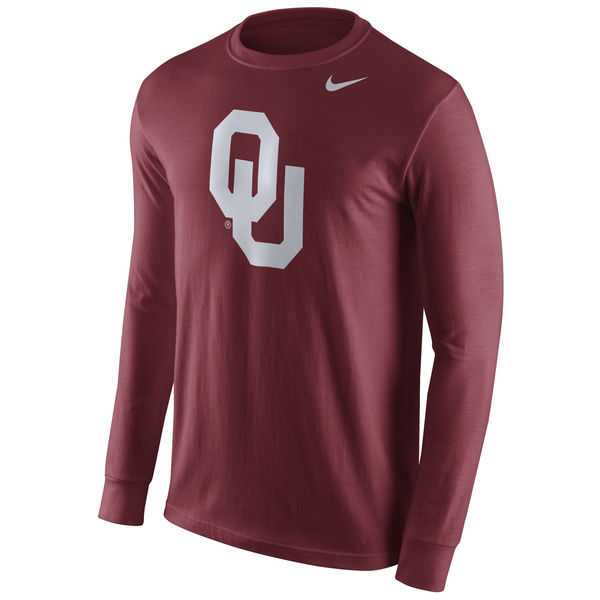 Oklahoma Sooners Nike Cotton Logo Long Sleeve WEM T-Shirt - Crimson,We sell and wholesale Oklahoma Sooners Nike Cotton Logo Long Sleeve WEM T-Shirt - Crimson on line form chian!